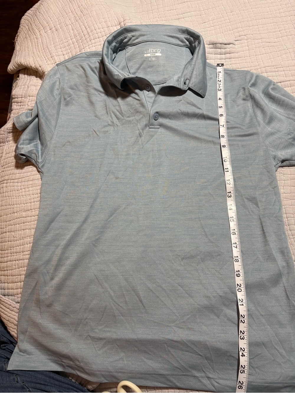 BCG Men’s Light gray Performance Polo Shirt